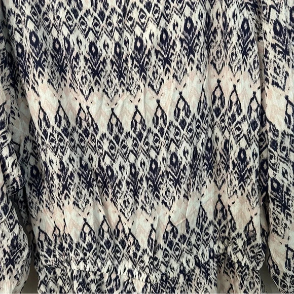 Eberjey Rumba Reed Romper Long Sleeves Lightweight Tie Neck Sz M/L NWT - Picture 11 of 13